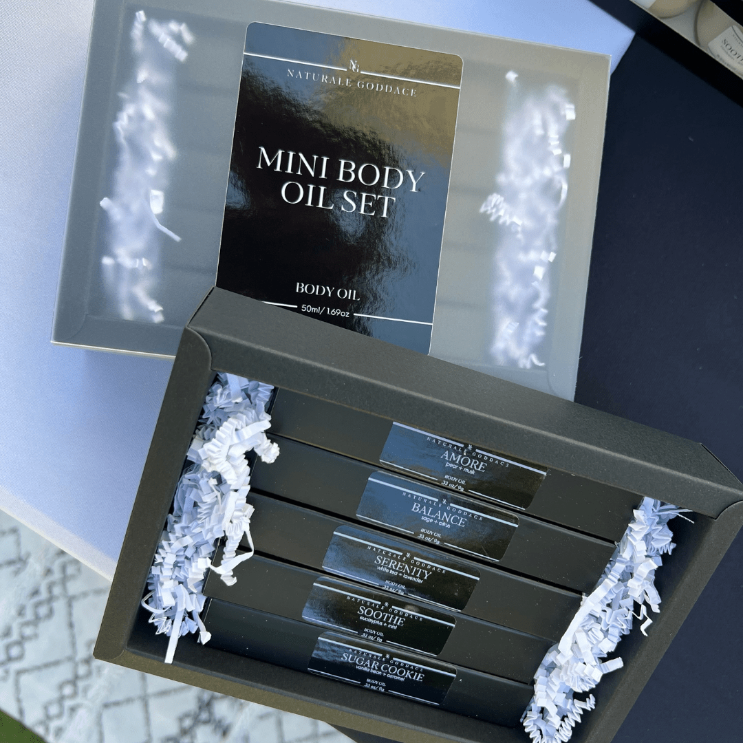 Mini Body Oil Set - Naturale Goddace | Clean + simple skincare -