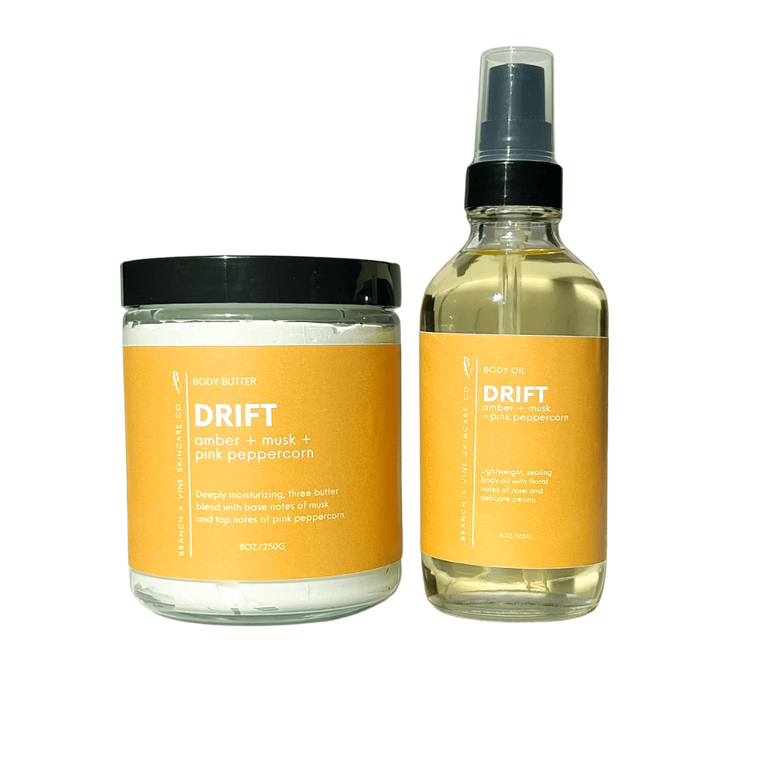 Drift Body Butter + Body Oil - Branch + Vine Skincare Co.-Bath & Body Set